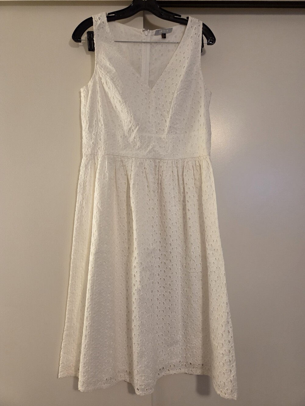 Hayden White Eyelet Midi Dress